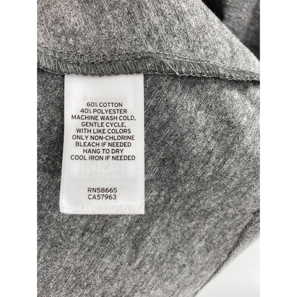 Abound NWT Short Cap Sleeve Raw Edge Crew Neck T Shirt Mini Dress Gray Small New - Picture 7 of 8